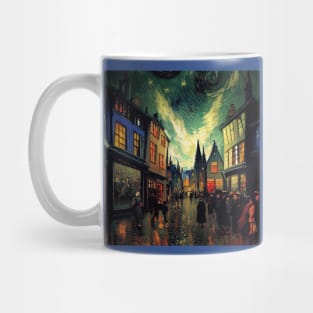 Starry Night in Diagon Alley Mug